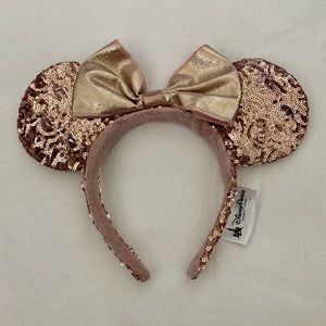 Rose Gold Sequin Minnie Ears